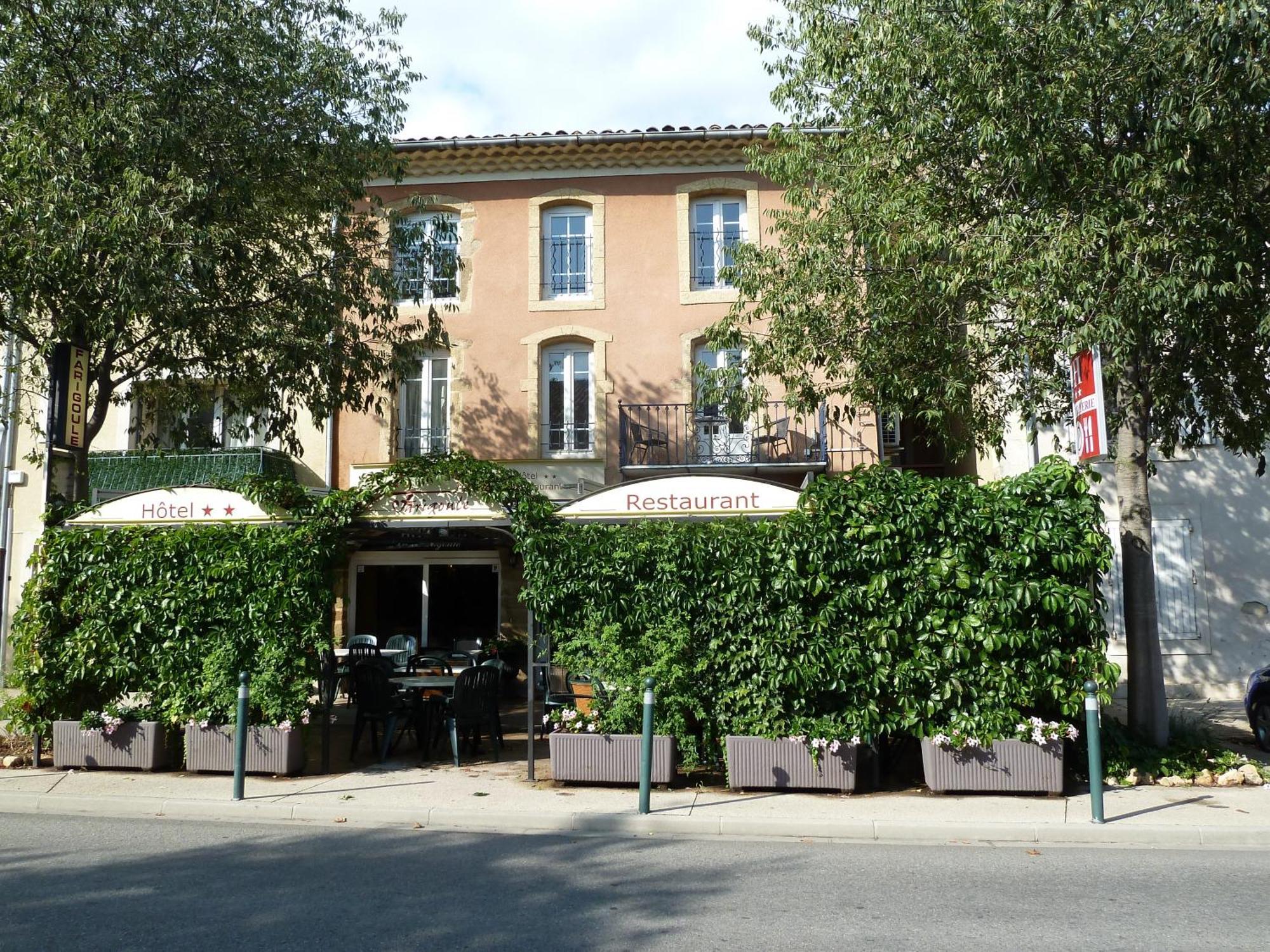 Logis Hotel Restaurant La Farigoule Sainte-Cecile-les-Vignes Bagian luar foto